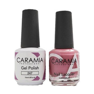  Caramia Gel Nail Polish Duo - 247 Purple, Gray Colors by Caramia sold by DTK Nail Supply