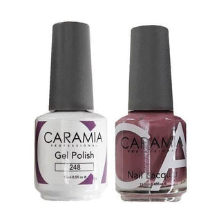  Caramia Gel Nail Polish Duo - 248 Purple, Gray Colors by Caramia sold by DTK Nail Supply