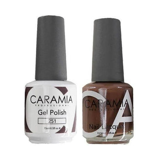  Caramia Gel Nail Polish Duo - 251 Brown Colors by Caramia sold by DTK Nail Supply