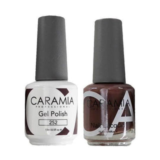  Caramia Gel Nail Polish Duo - 252 Brown Colors by Caramia sold by DTK Nail Supply