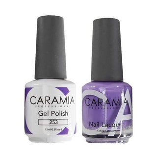  Caramia Gel Nail Polish Duo - 253 Purple Colors by Caramia sold by DTK Nail Supply