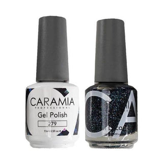  Caramia Gel Nail Polish Duo - 279 Glitter, Multi Colors by Caramia sold by DTK Nail Supply
