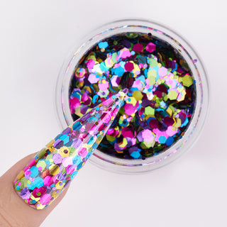  LDS Confetti Glitter Nail Art - 0.5oz CF06 Avenue of The Star by LDS sold by DTK Nail Supply