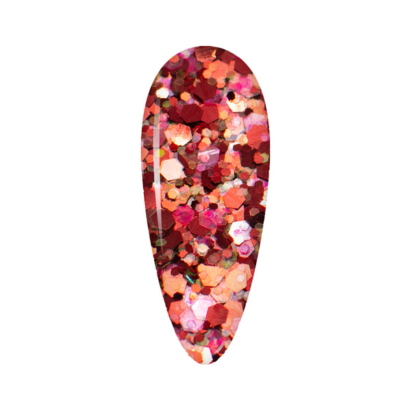  LDS Confetti Glitter Nail Art - 0.5oz CF05 Hotness by LDS sold by DTK Nail Supply