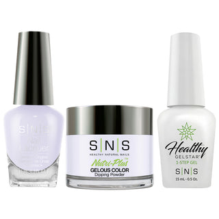  SNS 3 in 1 - CS09 Lavender Kisses - Dip, Gel & Lacquer Matching by SNS sold by DTK Nail Supply