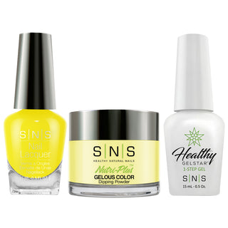  SNS 3 in 1 - CS24 Radioactive Lemondrop - Dip, Gel & Lacquer Matching by SNS sold by DTK Nail Supply