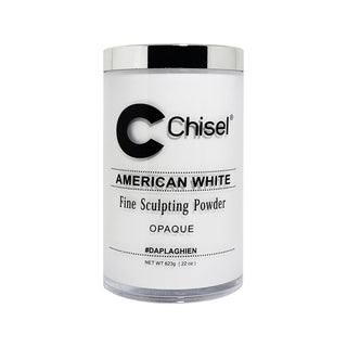 Chisel Acrylic Fine Sculpting Powder - American White (Opaque) 22oz