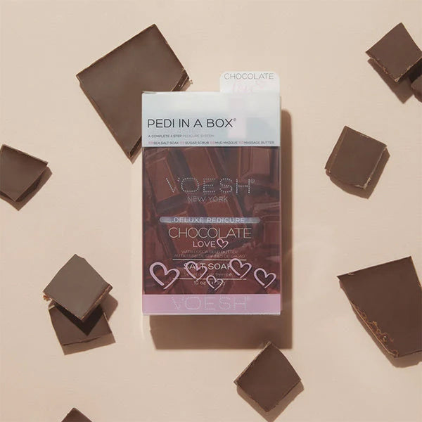  VOESH Pedicure in Box 4 Step Kit - Chocolate Love by VOESH sold by DTK Nail Supply
