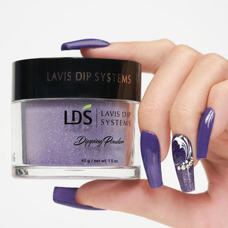  LDS Dipping Powder Nail - 164 We Could Runaway - Glitter, Purple Colors by LDS sold by DTK Nail Supply