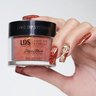  LDS Dipping Powder Nail - 174 Sunset Soirée - Glitter, Orange Colors by LDS sold by DTK Nail Supply
