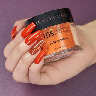  LDS Dipping Powder Nail - 177 Enlighten - Glitter, Orange Colors by LDS sold by DTK Nail Supply