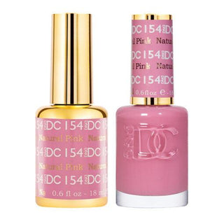  DND DC Gel Nail Polish Duo - 154 Natural Pink by DND DC sold by DTK Nail Supply
