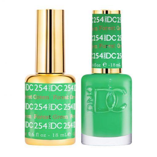  DND DC Gel Nail Polish Duo - 254 Forest Green by DND DC sold by DTK Nail Supply