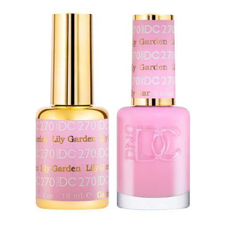  DND DC Gel Nail Polish Duo - 270 Pink Colors - Lily Garden by DND DC sold by DTK Nail Supply