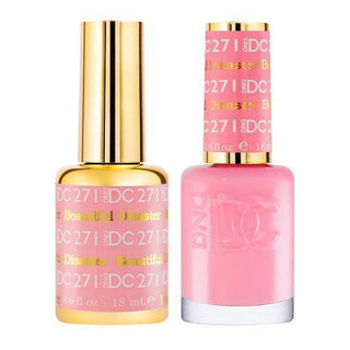  DND DC Gel Nail Polish Duo - 271 Pink Colors - Beautiful Disaster by DND DC sold by DTK Nail Supply