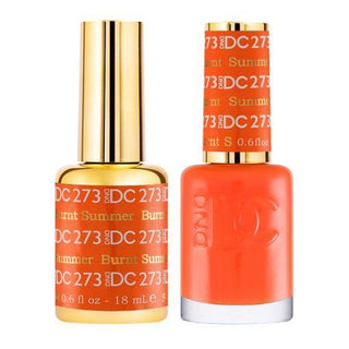  DND DC Gel Nail Polish Duo - 273 Orange Colors - Burnt Summer by DND DC sold by DTK Nail Supply