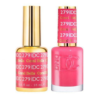  DND DC Gel Nail Polish Duo - 279 Pink Colors - Coral Bells by DND DC sold by DTK Nail Supply