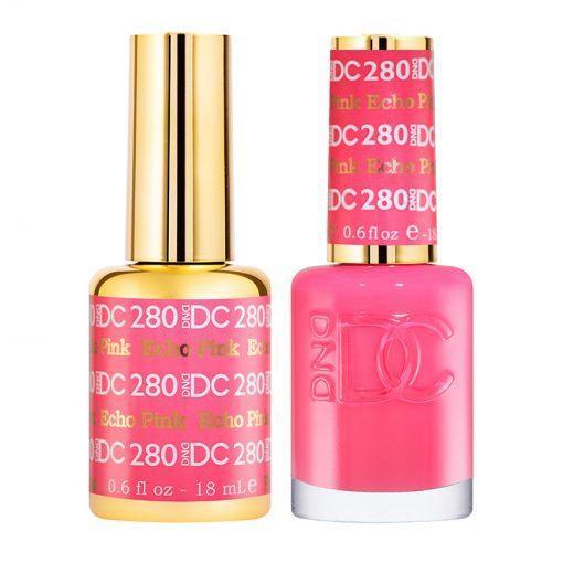  DND DC Gel Nail Polish Duo - 280 Echo Pink by DND DC sold by DTK Nail Supply