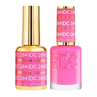  DND DC Gel Nail Polish Duo - 284 Pink Colors - Hibiscus by DND DC sold by DTK Nail Supply