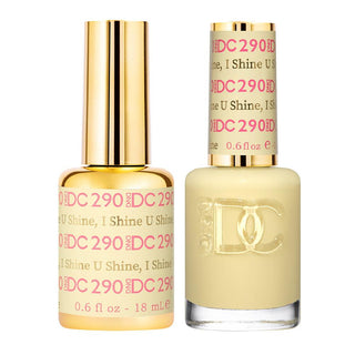  DND DC Gel Nail Polish Duo - 290 Yellow Colors - U Shine, I Shine by DND DC sold by DTK Nail Supply