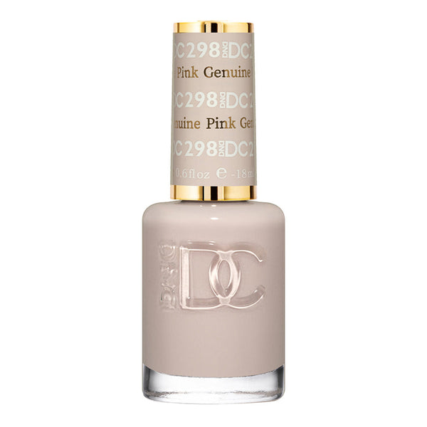 DND DC Nail Lacquer - 298 Nude Colors - Genuine Pink by DND DC sold by DTK Nail Supply