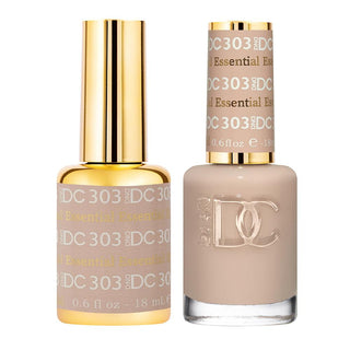  DND DC Gel Nail Polish Duo - 303 Beige Colors - Essential by DND DC sold by DTK Nail Supply