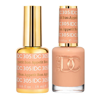  DND DC Gel Nail Polish Duo - 305 Pink Colors - Bon Appetit by DND DC sold by DTK Nail Supply