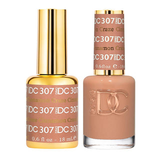  DND DC Gel Nail Polish Duo - 307 Brown Colors - Cinnamon Craze by DND DC sold by DTK Nail Supply