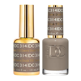 DND DC Gel Nail Polish Duo - 314 Gray Colors - Dusk Till Dawn by DND DC sold by DTK Nail Supply