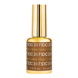 DND DC Gel Polish - 317 Brown Colors - Cookie Chips