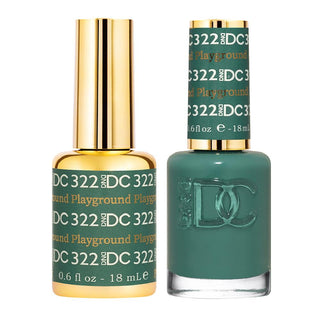  DND DC Gel Nail Polish Duo - 322 Green Colors - Playground by DND DC sold by DTK Nail Supply