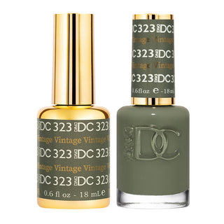  DND DC Gel Nail Polish Duo - 323 Moss Colors - Vintage by DND DC sold by DTK Nail Supply