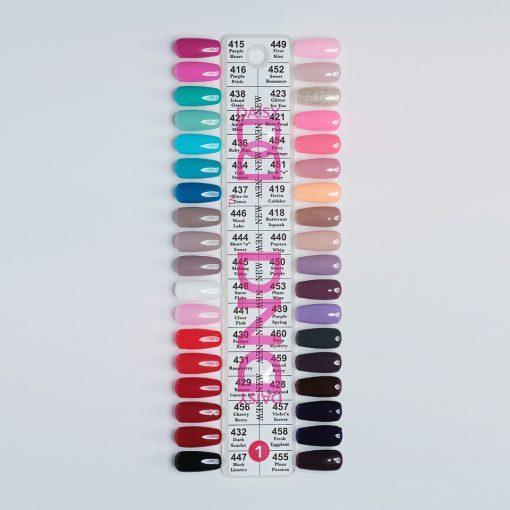  DND Duo Color Swatches - Single - 01 by DND - Daisy Nail Designs sold by DTK Nail Supply