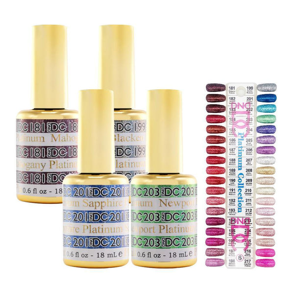  DND DC Platinum Collection Set of 36 Colors by DND DC sold by DTK Nail Supply
