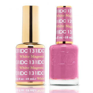  DND DC Gel Nail Polish Duo - 131 Pink Colors - White Magenta by DND DC sold by DTK Nail Supply
