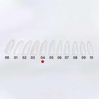  DND Clear Tip #4: 50pcs/bag by DND - Daisy Nail Designs sold by DTK Nail Supply