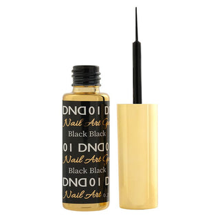  DND Gel Polish Nail Art Liner - Black 01 by DND - Daisy Nail Designs sold by DTK Nail Supply