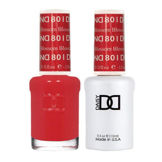  DND Gel Nail Polish Duo - 801 Red Colors by DND - Daisy Nail Designs sold by DTK Nail Supply