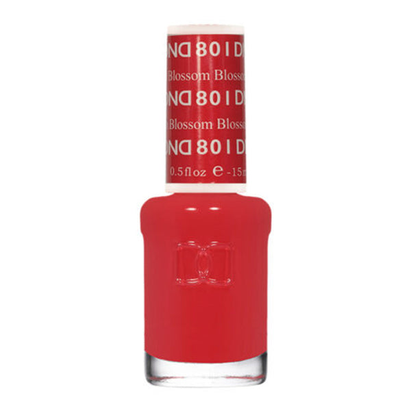 DND Nail Lacquer - 801 Red Colors by DND - Daisy Nail Designs sold by DTK Nail Supply
