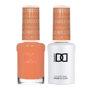  DND Gel Nail Polish Duo - 802 Coral Colors by DND - Daisy Nail Designs sold by DTK Nail Supply