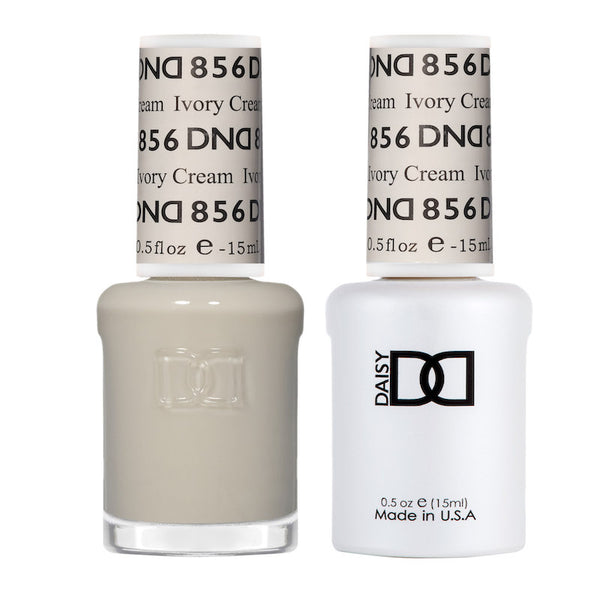 DND Gel Nail Polish Duo - 856 Ivory Cream by DND - Daisy Nail Designs sold by DTK Nail Supply