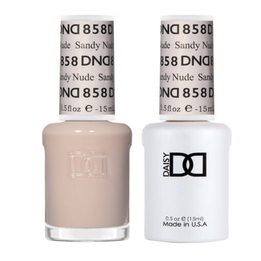 DND Gel Nail Polish Duo - 858 Sandy Nude by DND - Daisy Nail Designs sold by DTK Nail Supply