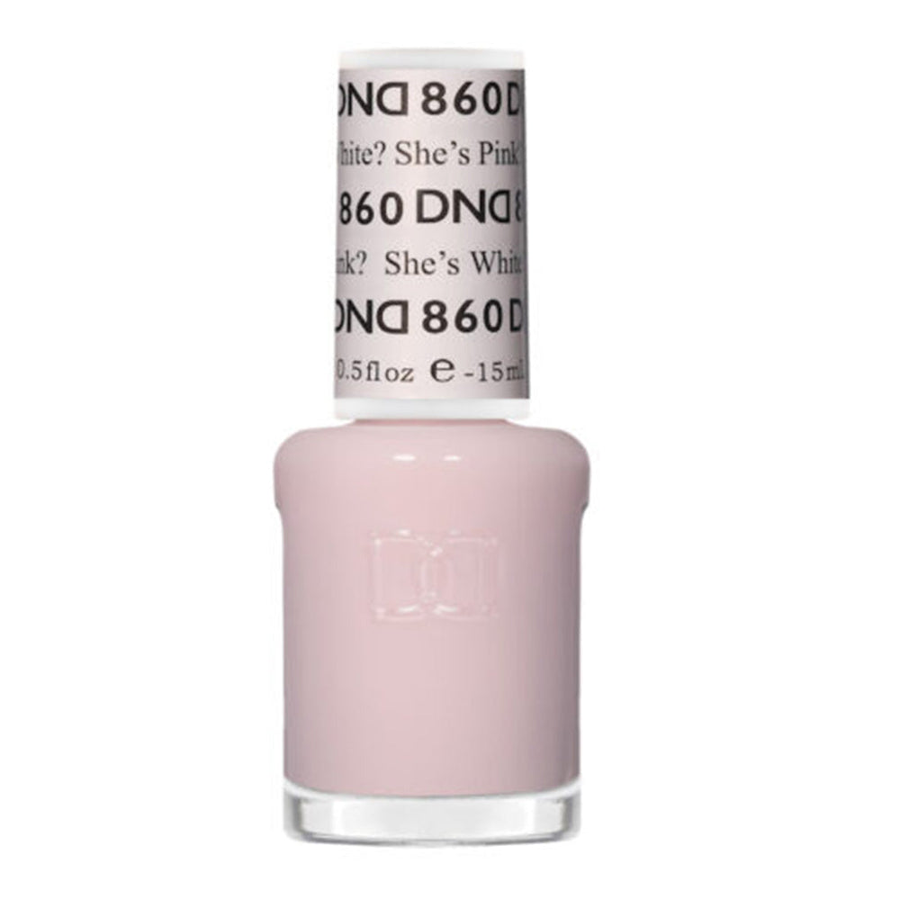 DND Nail Lacquer - 860 She's White? She's Pink? by DND - Daisy Nail Designs sold by DTK Nail Supply