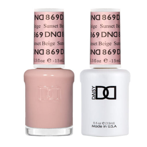 DND Gel Nail Polish Duo - 869 Sunset Beige by DND - Daisy Nail Designs sold by DTK Nail Supply