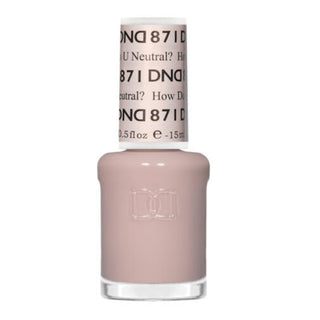 DND Nail Lacquer - 871 How Do U Neutral? by DND - Daisy Nail Designs sold by DTK Nail Supply