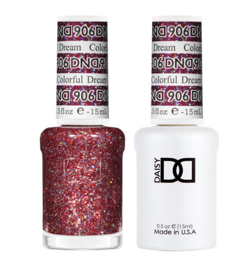 DND Gel Nail Polish Duo - 906 Colorful Dream by DND - Daisy Nail Designs sold by DTK Nail Supply