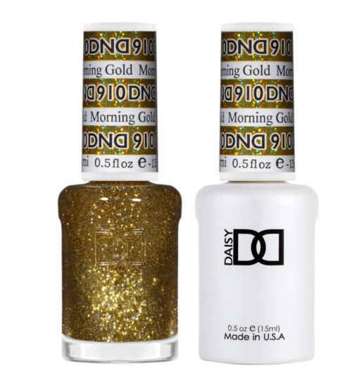 DND Gel Nail Polish Duo - 910 Morning Gold by DND - Daisy Nail Designs sold by DTK Nail Supply