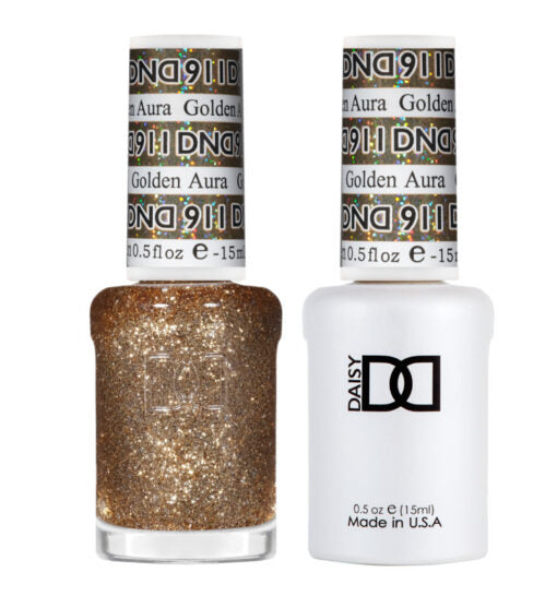 DND Gel Nail Polish Duo - 911 Golden Aura by DND - Daisy Nail Designs sold by DTK Nail Supply