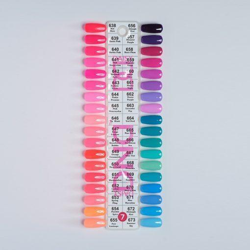  DND Duo Color Swatches - Single - 07 by DND - Daisy Nail Designs sold by DTK Nail Supply