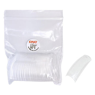  DND Clear Tip #1: 50pcs/bag by DND - Daisy Nail Designs sold by DTK Nail Supply